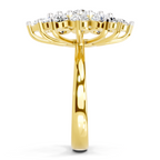 3.18 Carat Flower Diamond Ring