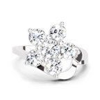 1.55 Carat Floral Diamond Ring