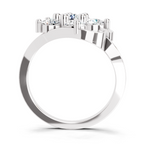 1.55 Carat Floral Diamond Ring