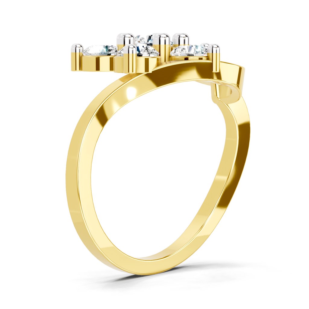 1.55 Carat Floral Diamond Ring