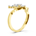 1.55 Carat Floral Diamond Ring
