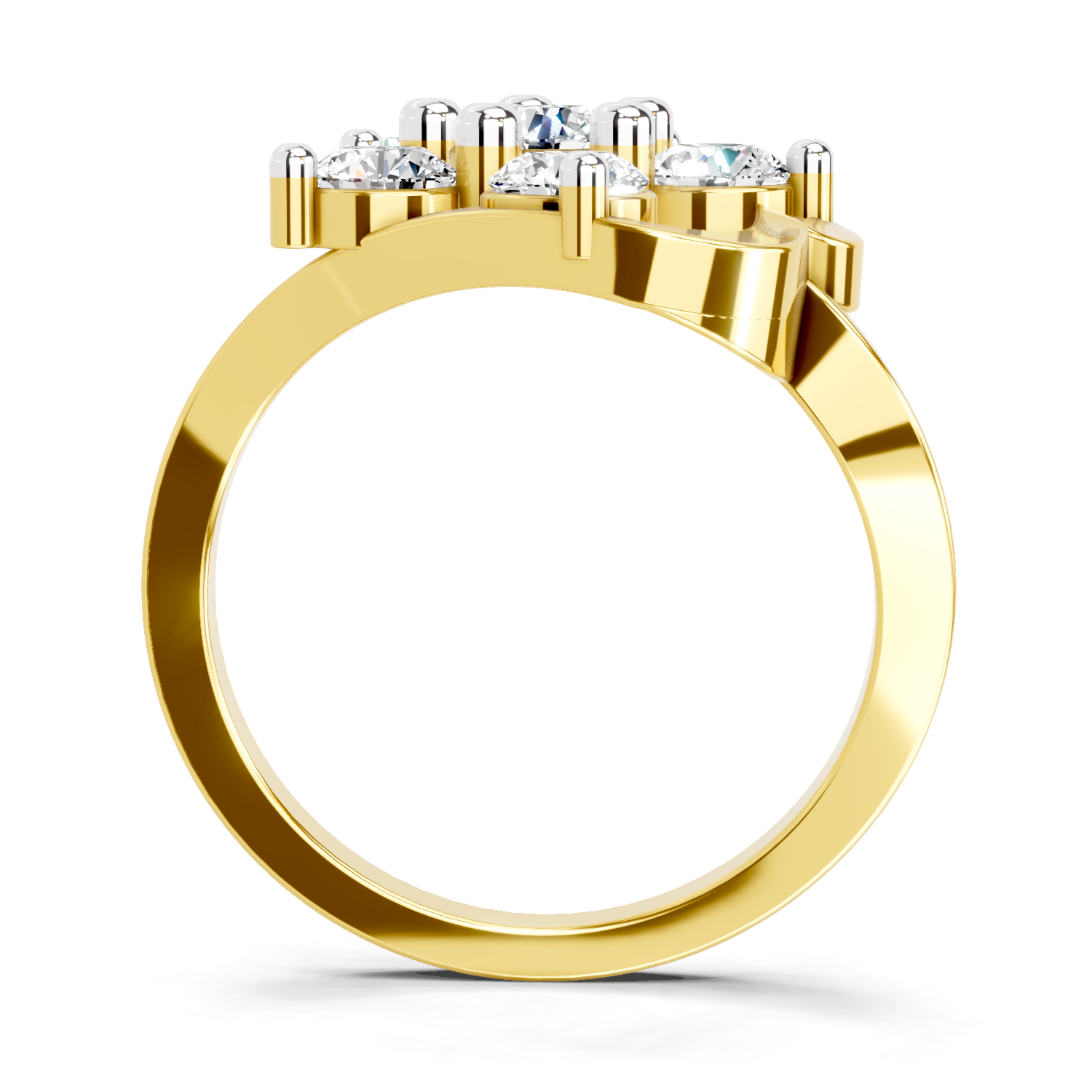 1.55 Carat Floral Diamond Ring