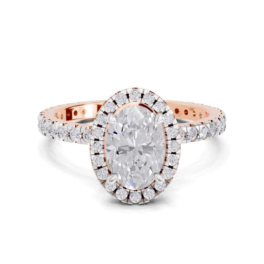 1.55 Carat Floral Diamond Ring