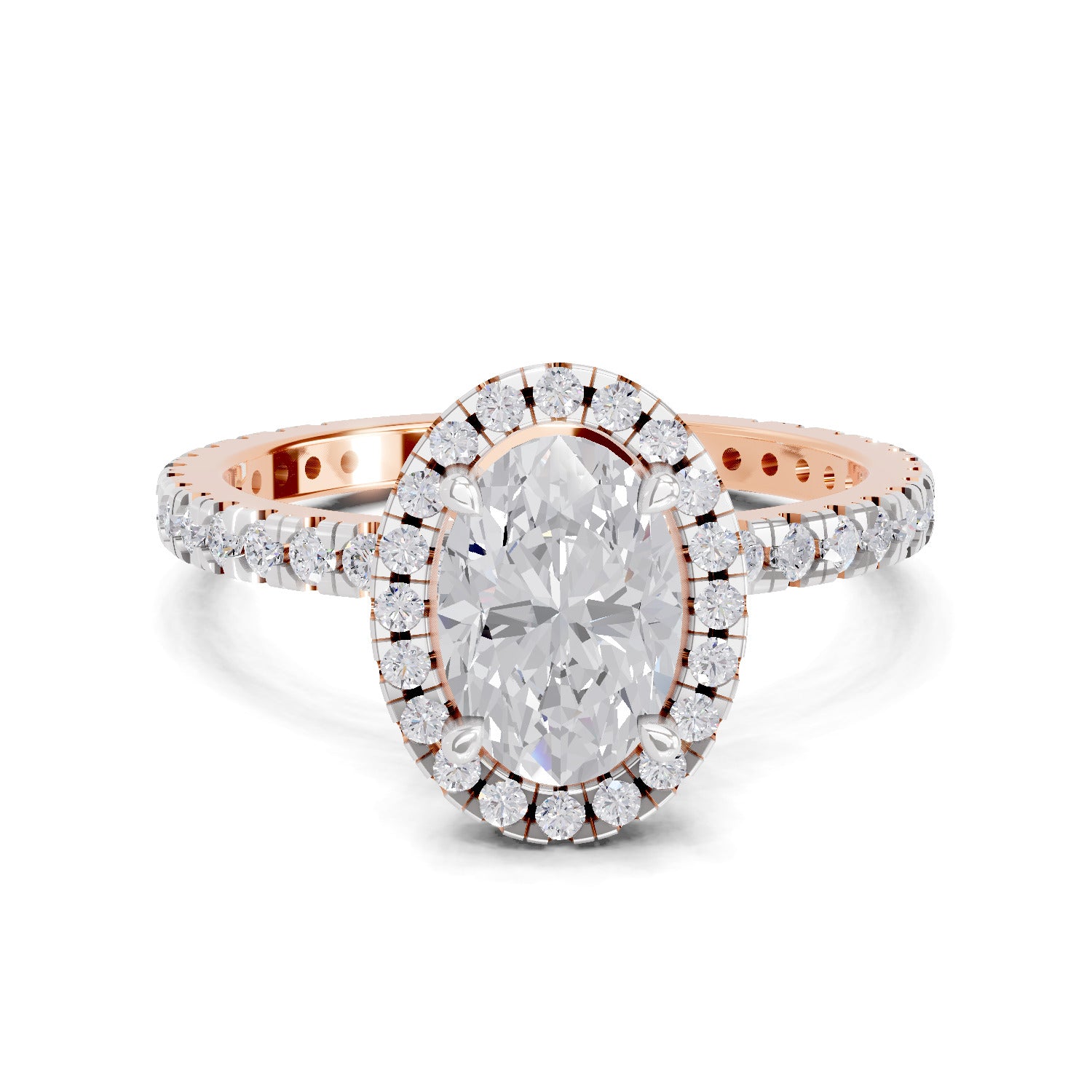 1.55 Carat Floral Diamond Ring