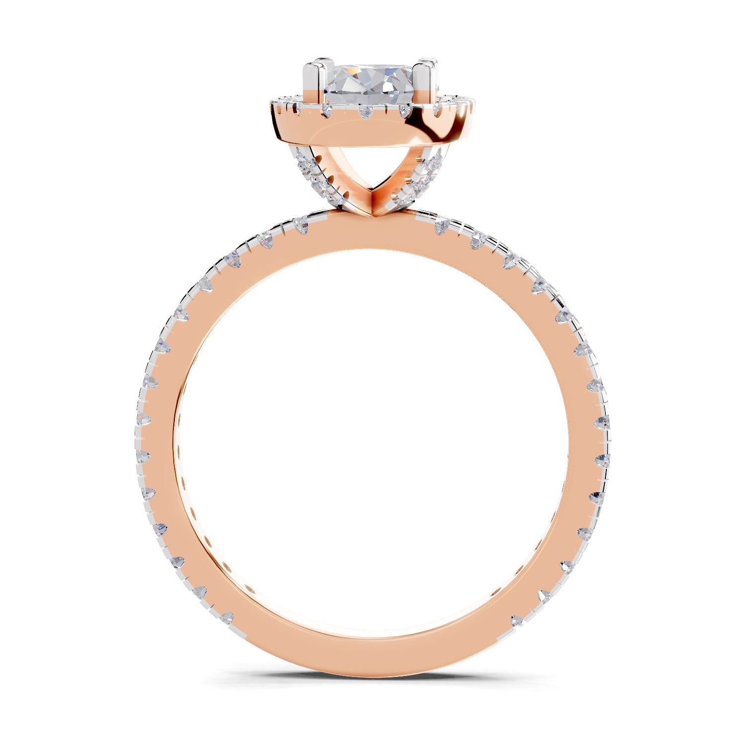 1.66 Carat Oval Shape Halo Engagement Ring