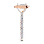 1.66 Carat Oval Shape Halo Engagement Ring
