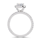 1.66 Carat Oval Shape Halo Engagement Ring