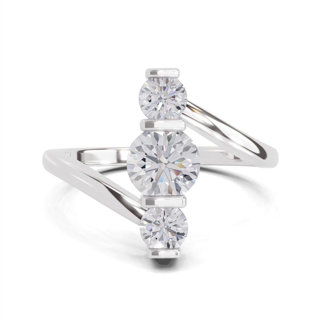 0.92 Carat Triastra Promise Engagement Ring