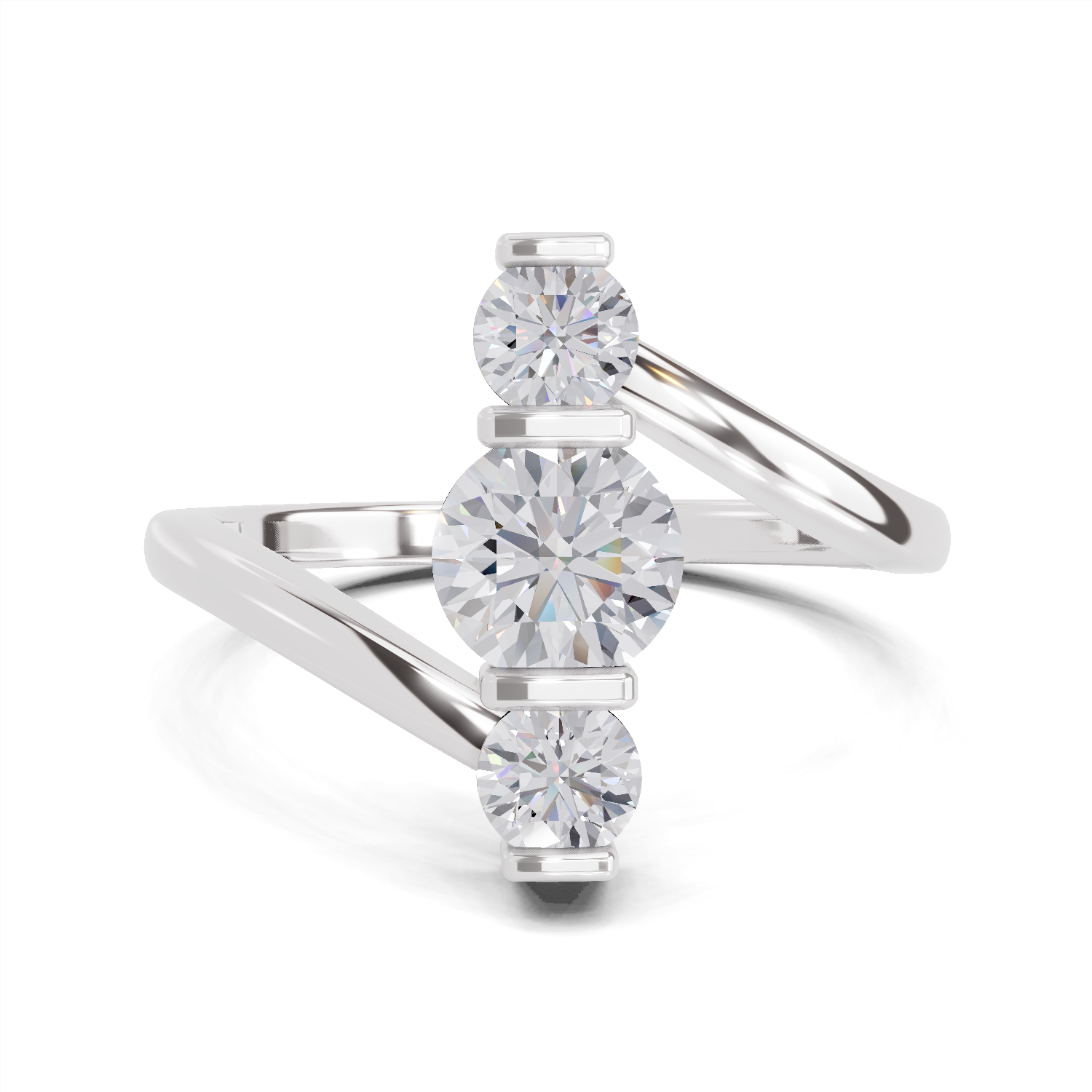 0.92 Carat Triastra Promise Engagement Ring