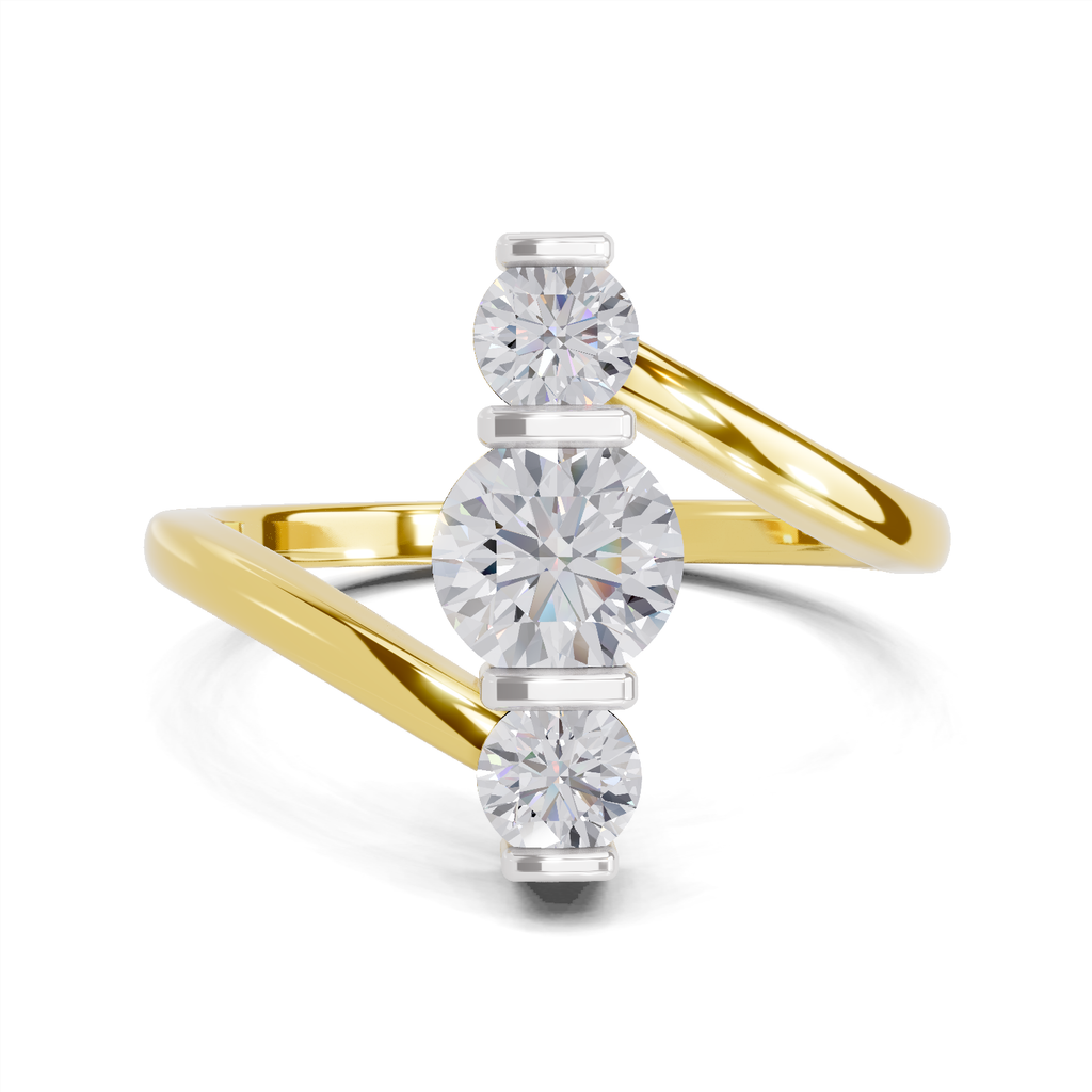0.92 Carat Triastra Promise Engagement Ring