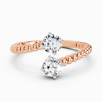 0.60 Carat Bypass Diamond Ring