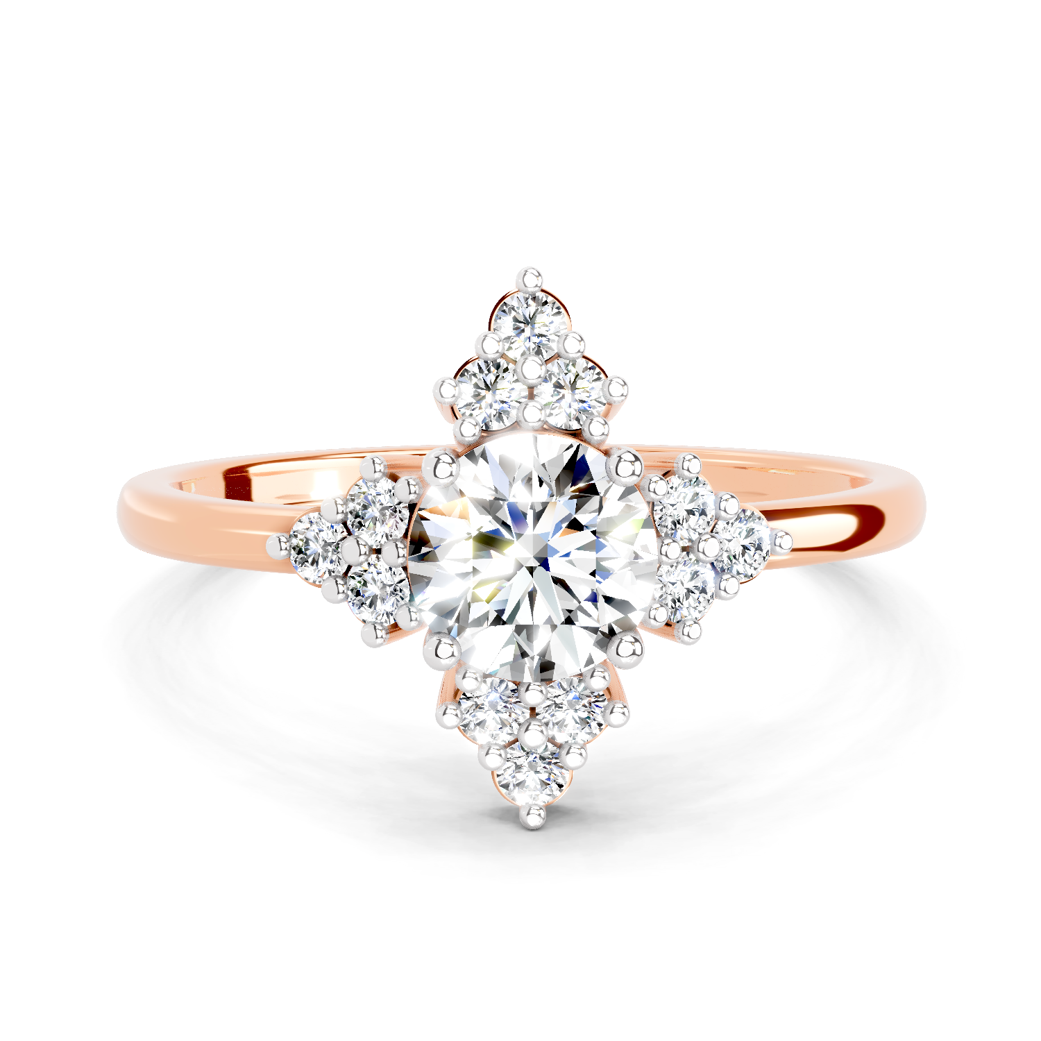 0.70 Carat Cluster Diamond Ring