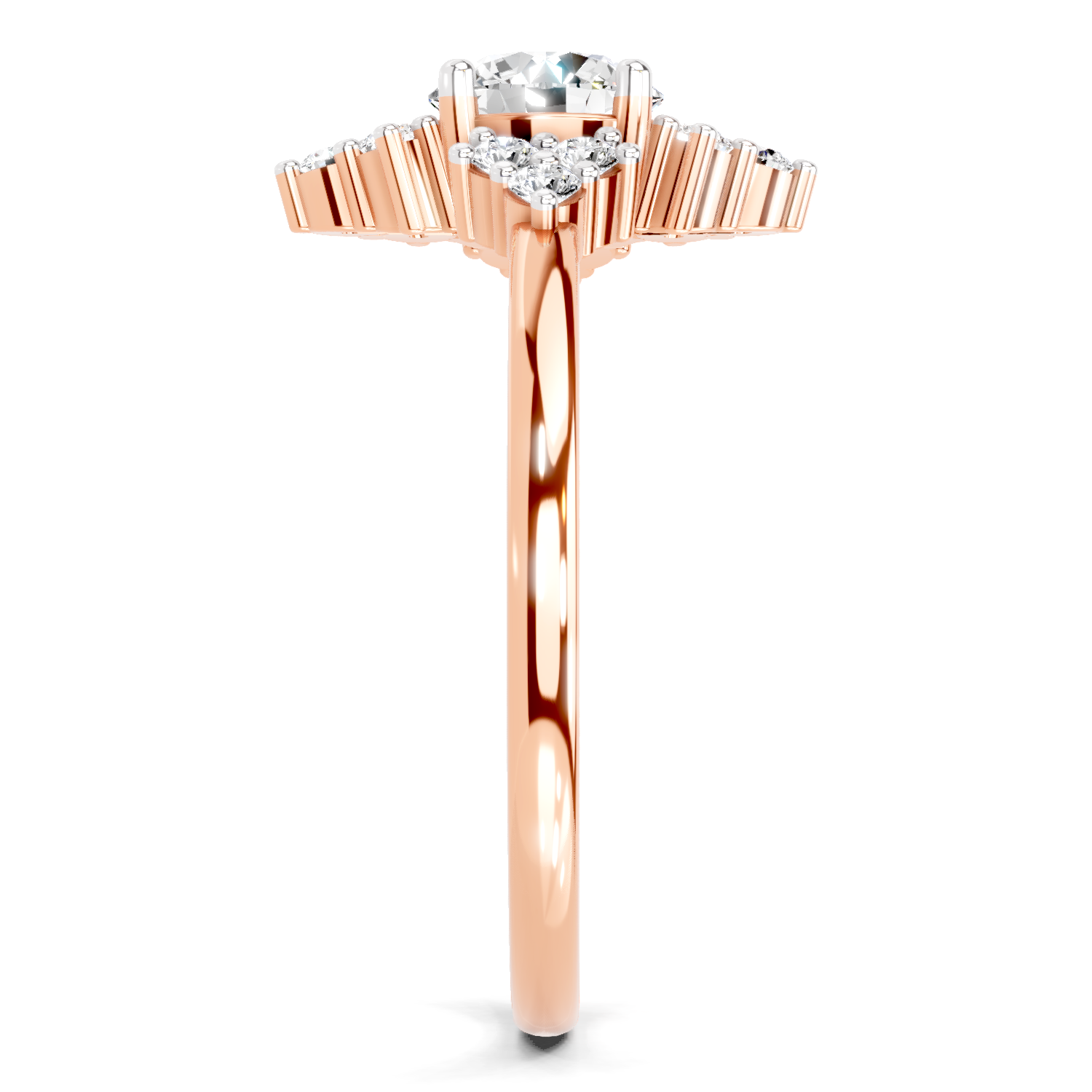 0.70 Carat Cluster Diamond Ring