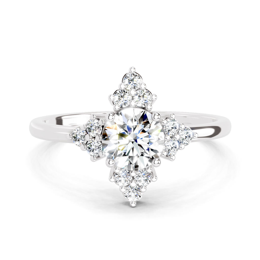 0.70 Carat Cluster Diamond Ring