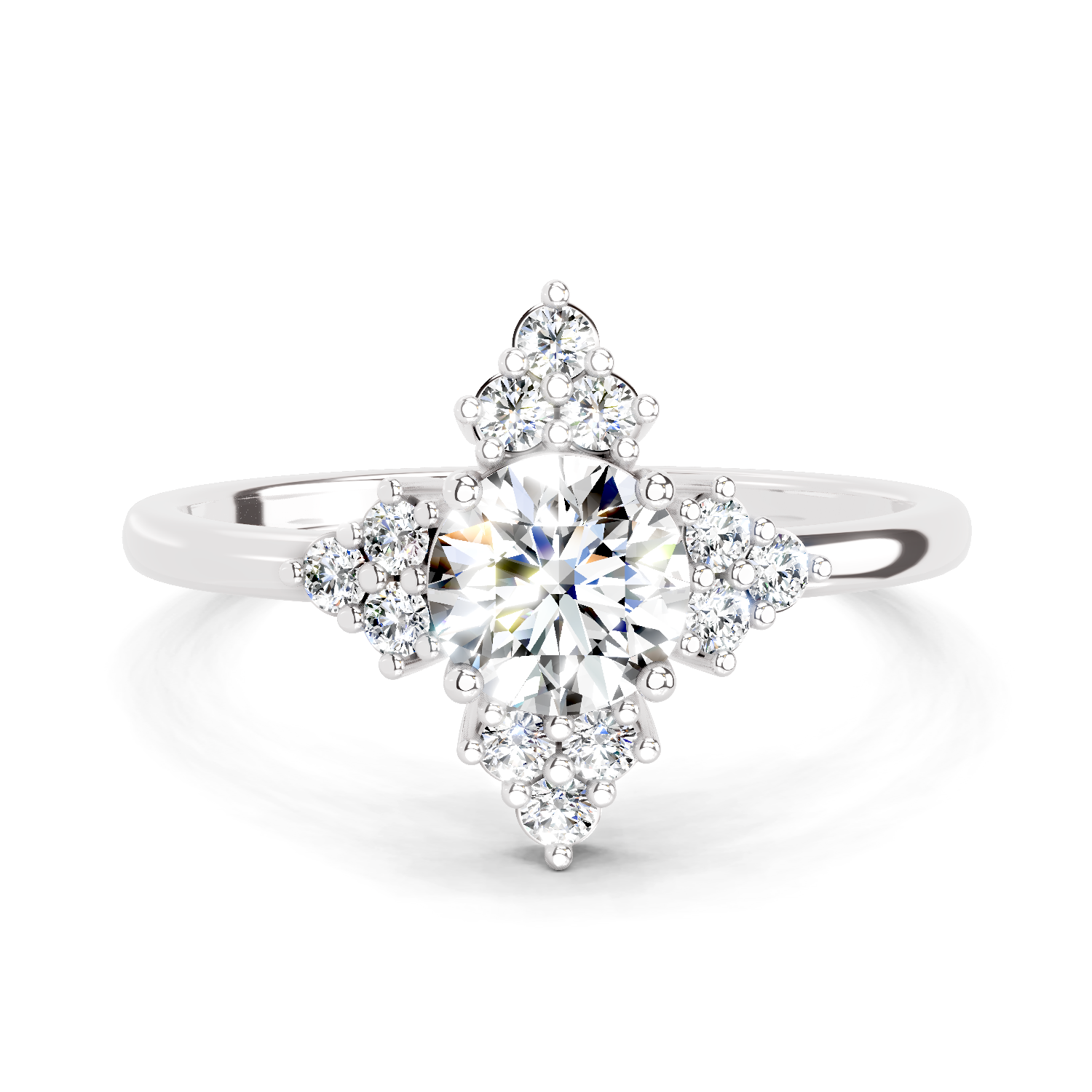 0.70 Carat Cluster Diamond Ring