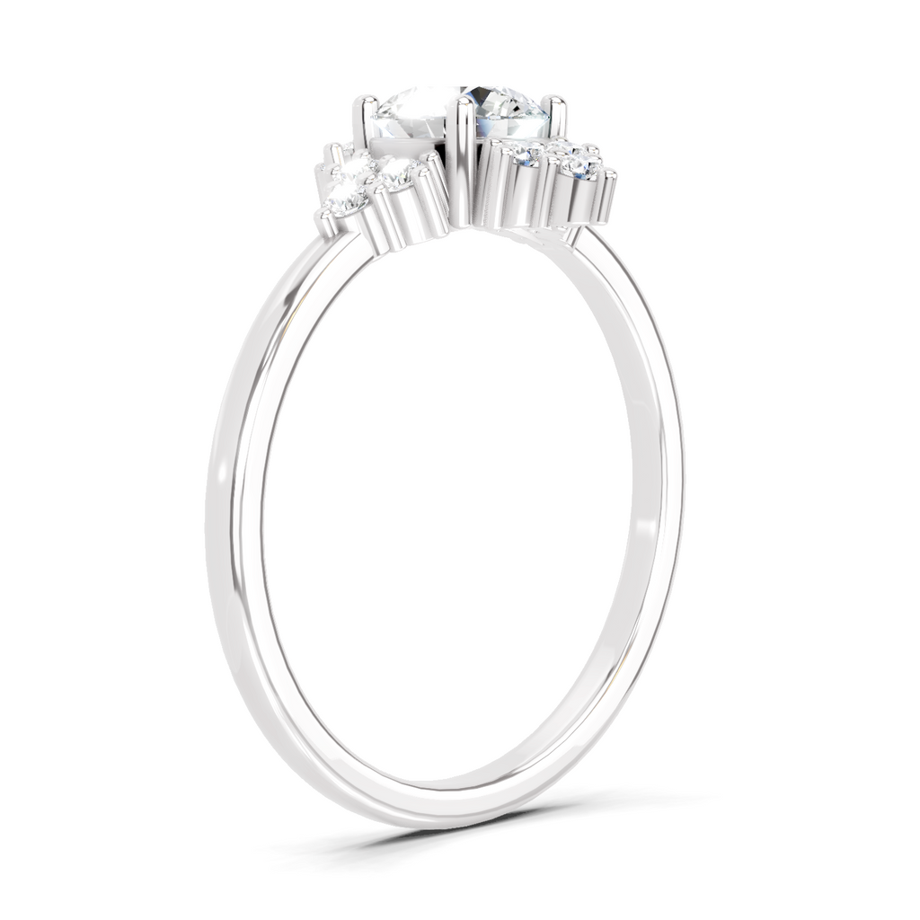0.70 Carat Cluster Diamond Ring