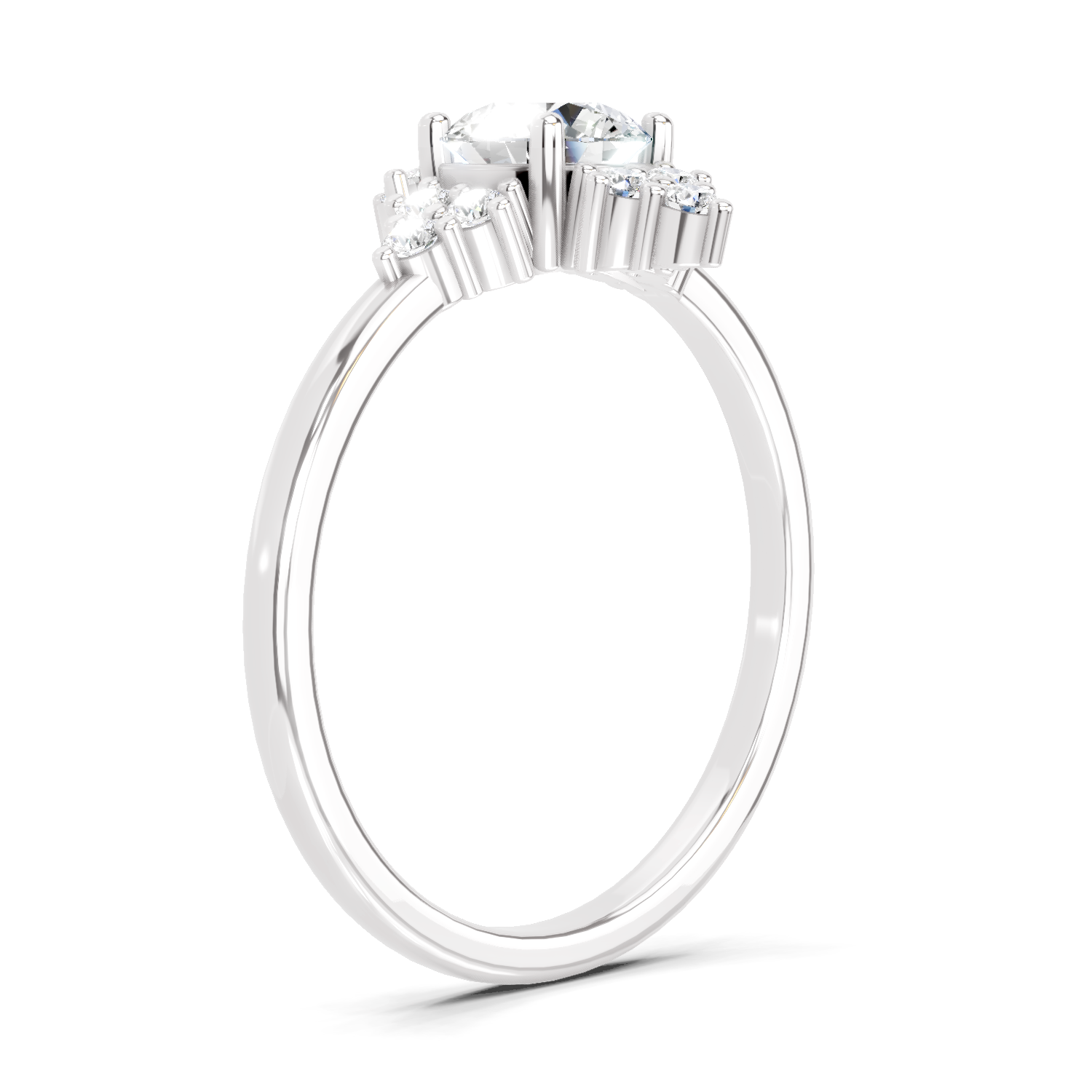 0.70 Carat Cluster Diamond Ring