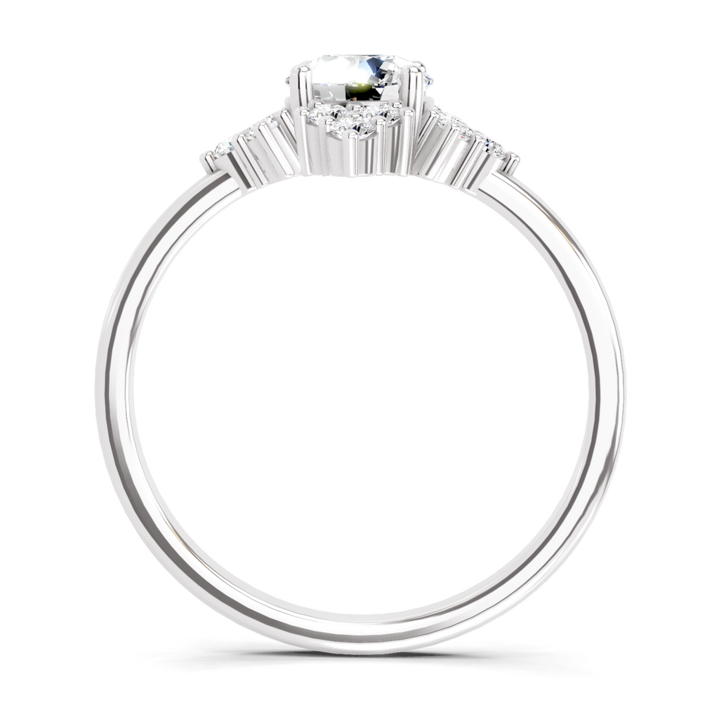 0.70 Carat Cluster Diamond Ring