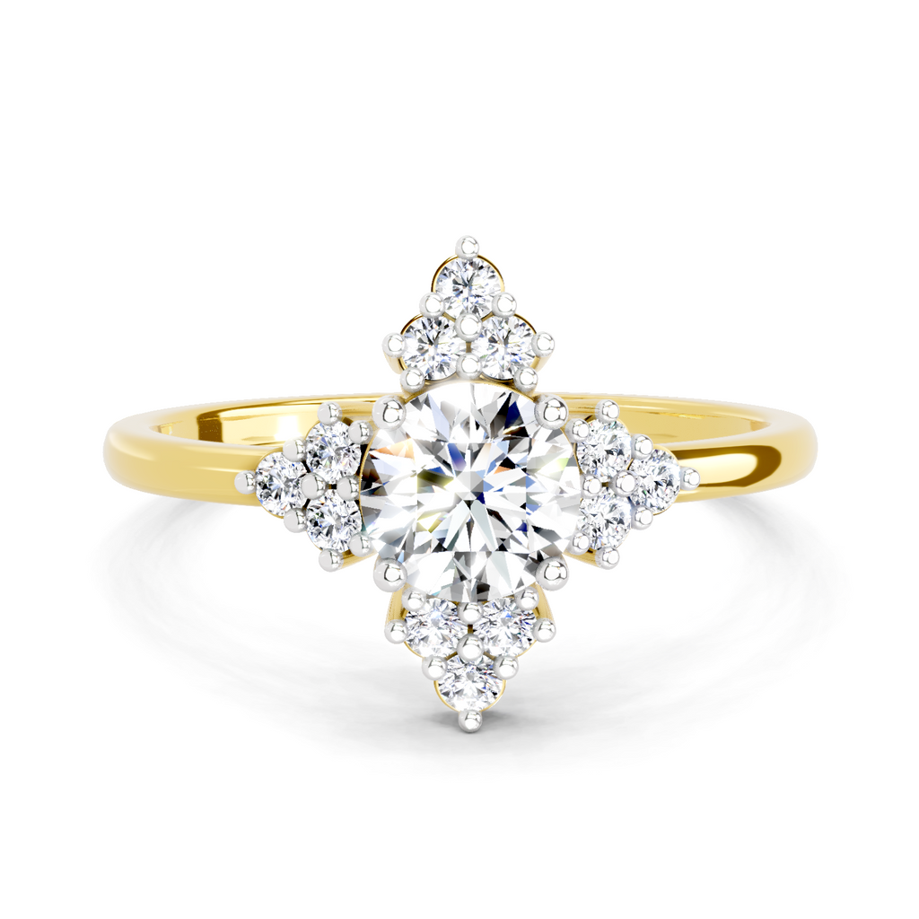0.70 Carat Cluster Diamond Ring