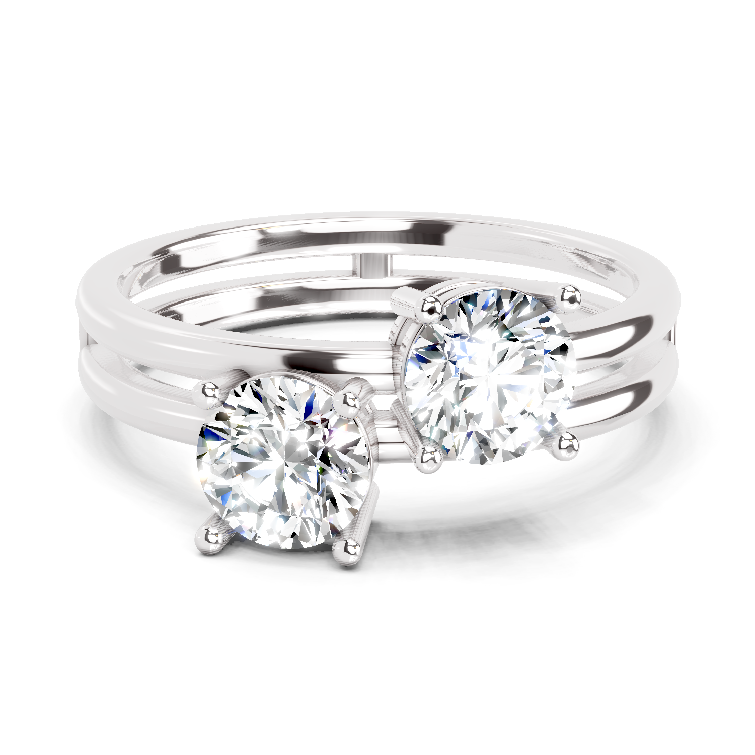 1 Carat Bypass Diamond Ring