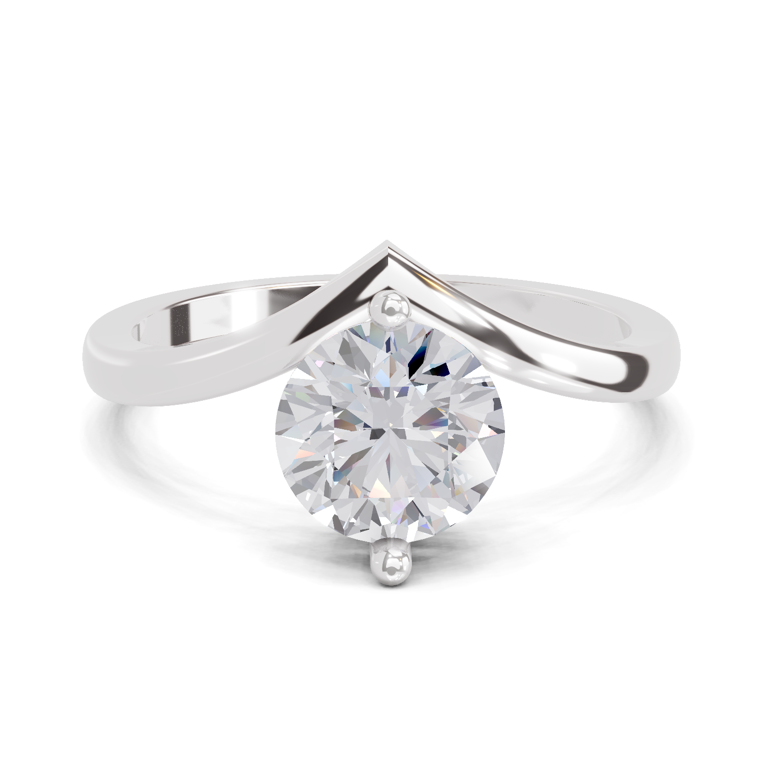 1.25 Carat Solara Crown Promise Engagement Ring