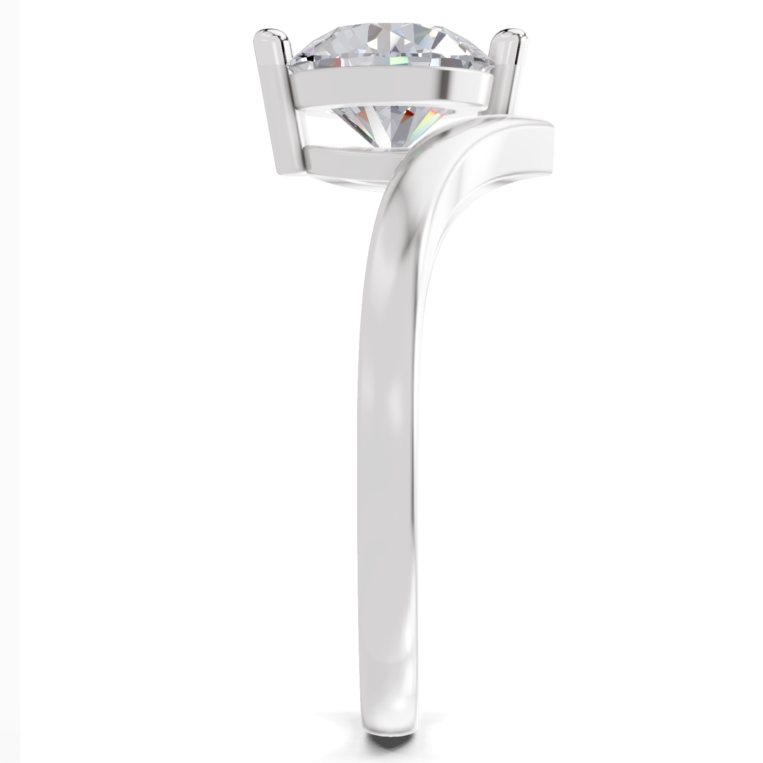 1.25 Carat Solara Crown Promise Engagement Ring