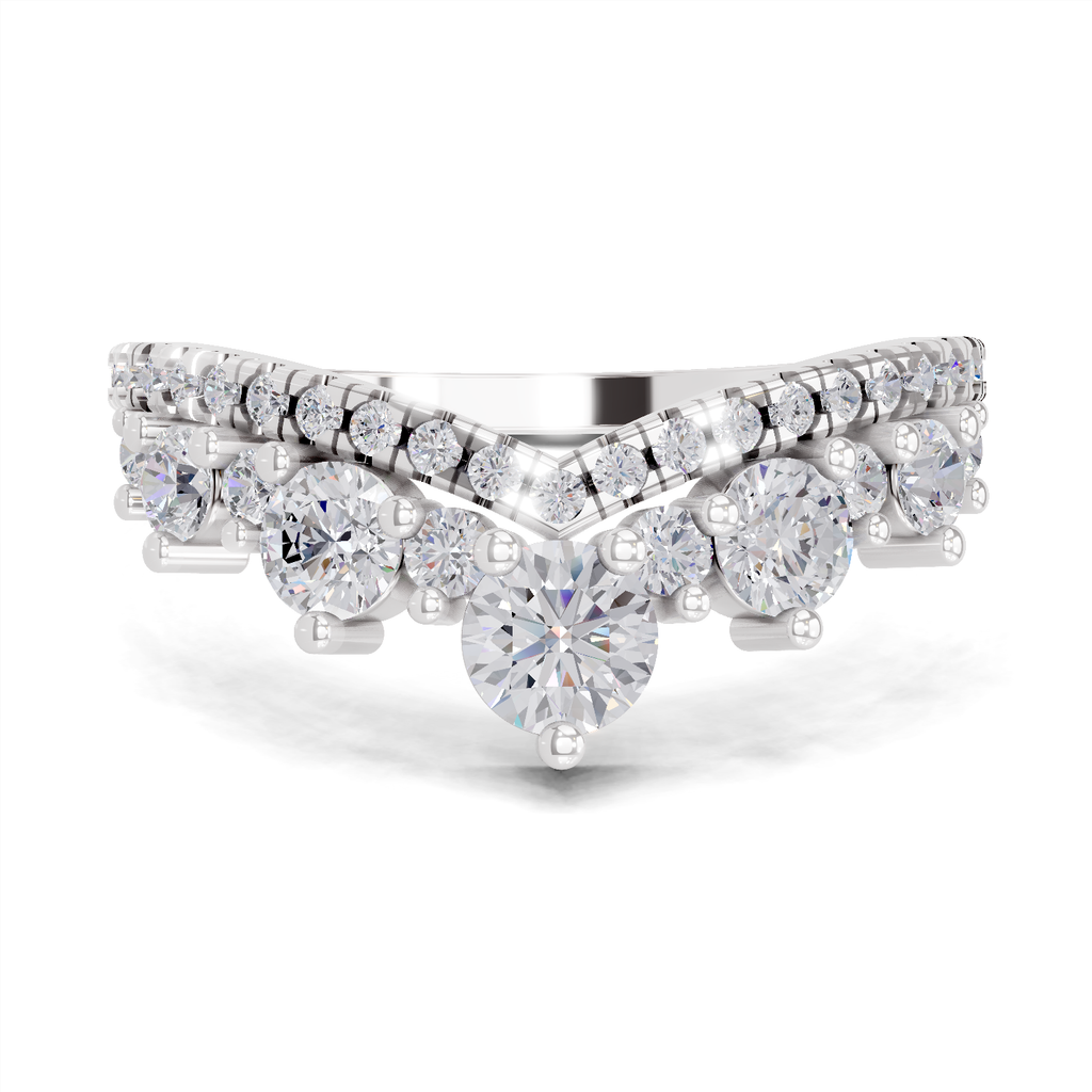 0.81 Carat Crown light Promise Engagement Ring