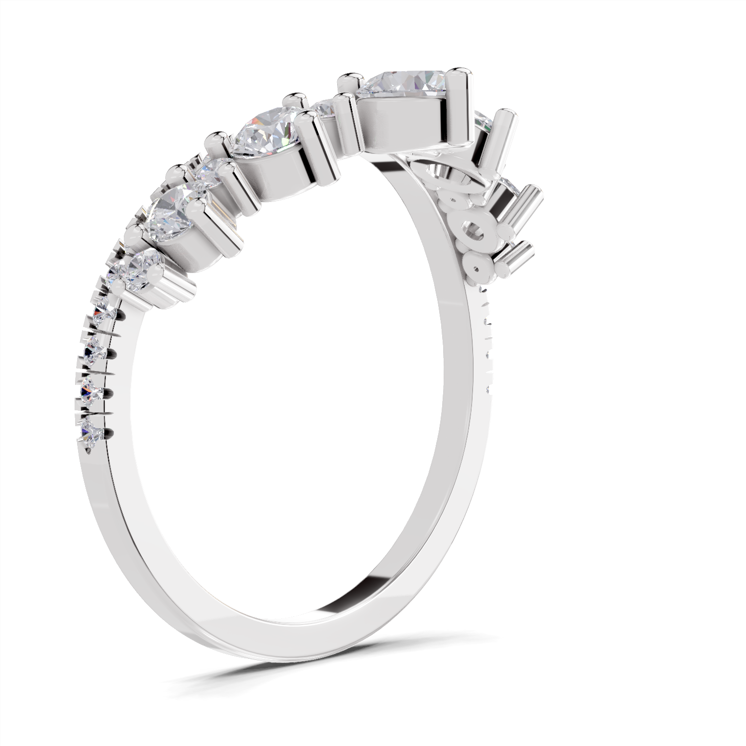 0.81 Carat Crown light Promise Engagement Ring