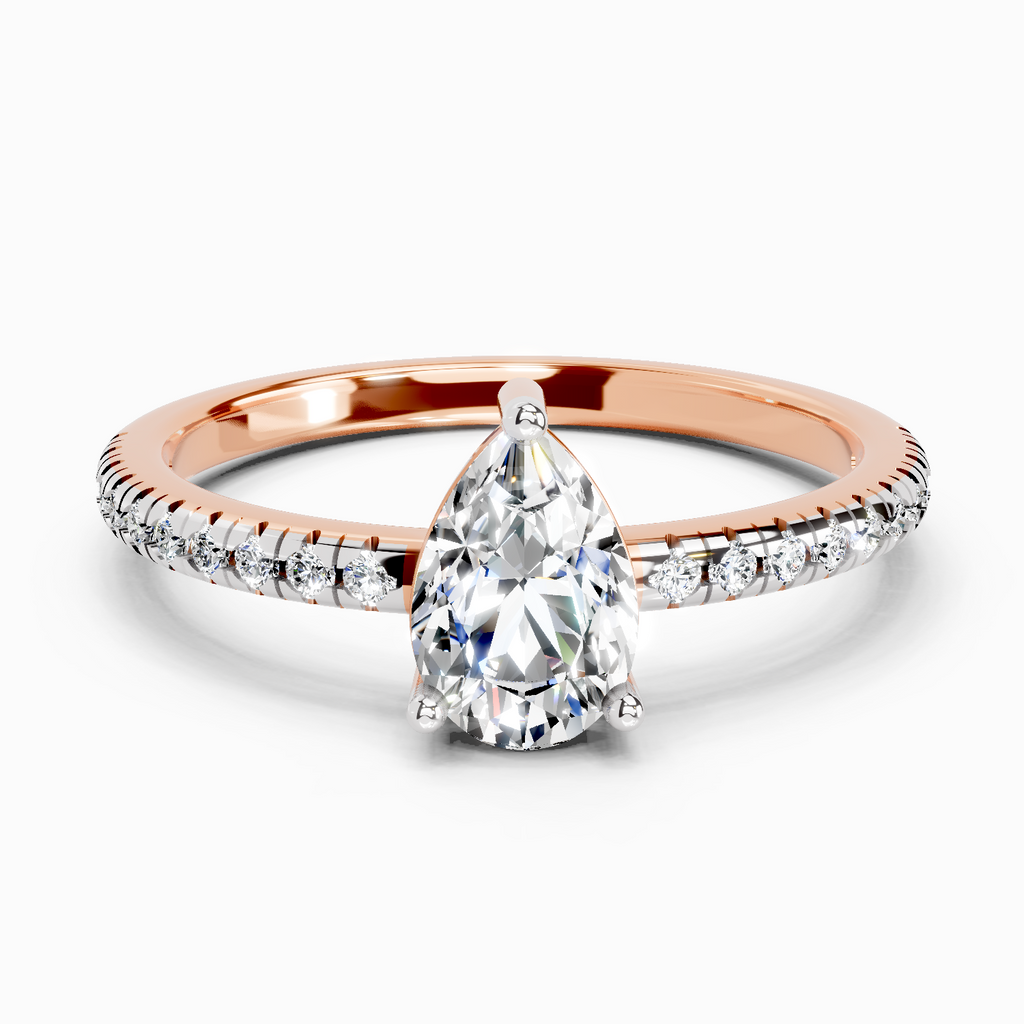 0.95 Carat Celestia Teardrop Ring Engagement Ring