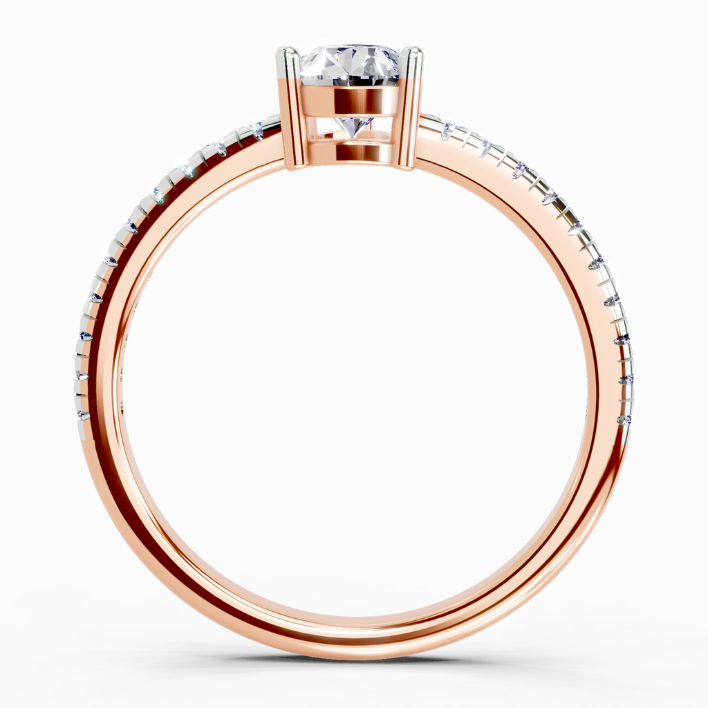 0.95 Carat Celestia Teardrop Ring Engagement Ring