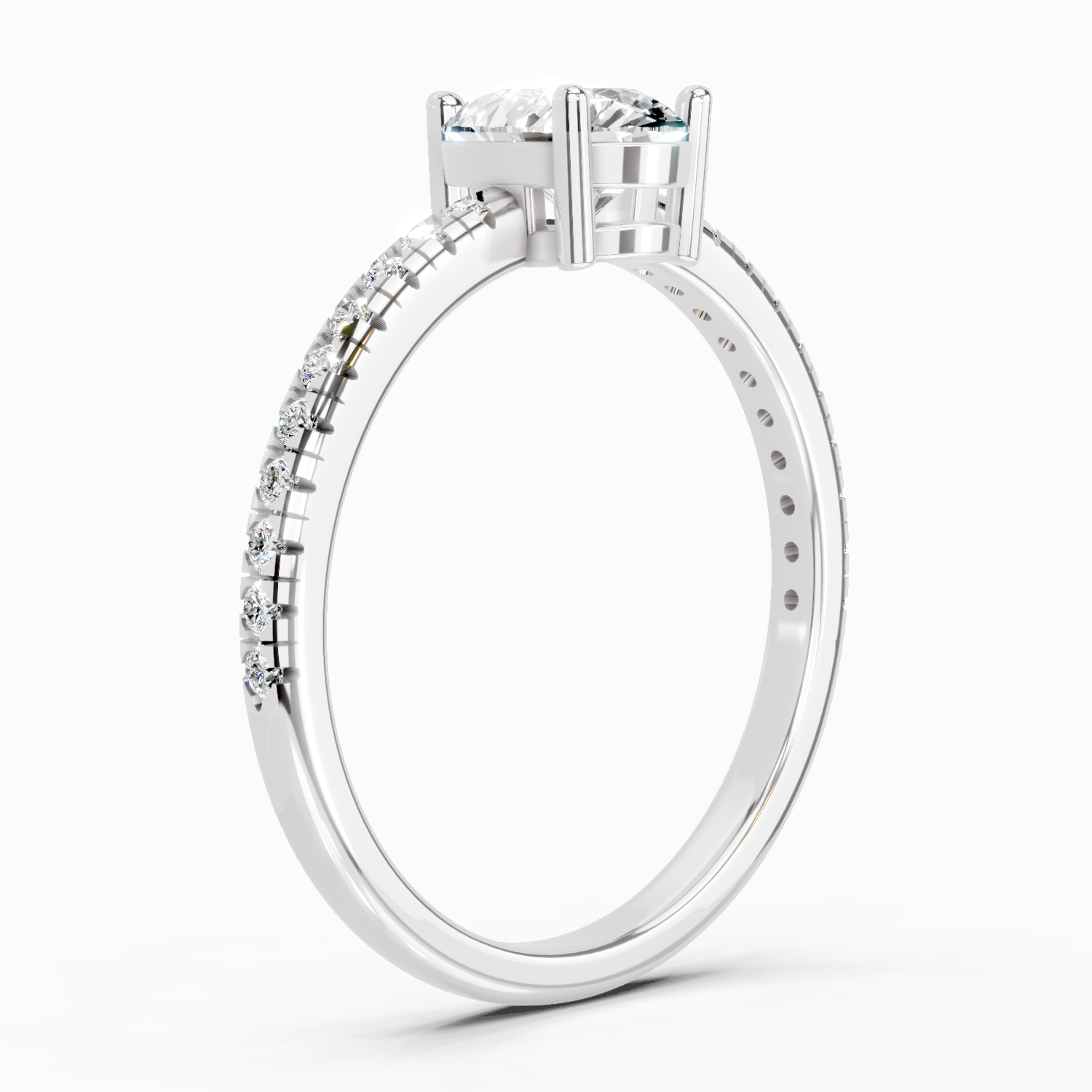 0.95 Carat Celestia Teardrop Ring Engagement Ring