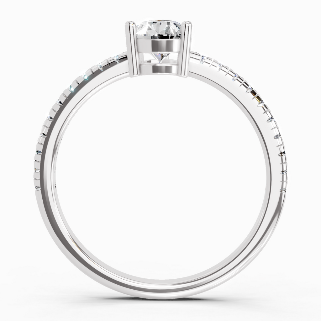 0.95 Carat Celestia Teardrop Ring Engagement Ring