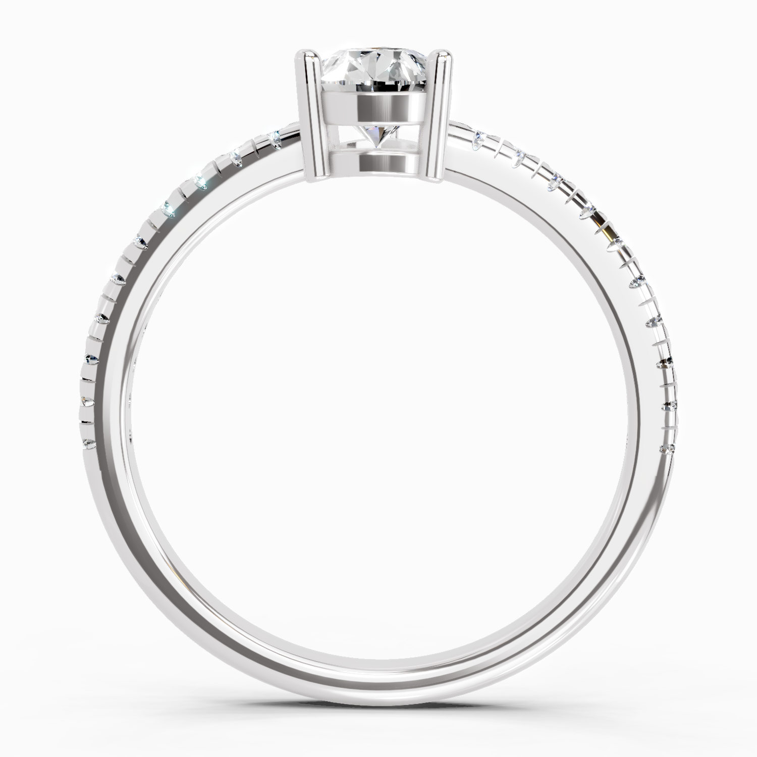 0.95 Carat Celestia Teardrop Ring Engagement Ring