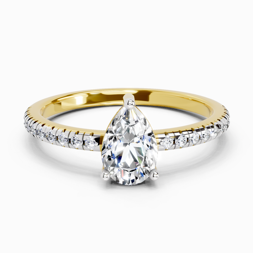 0.95 Carat Celestia Teardrop Ring Engagement Ring
