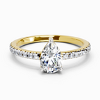 0.95 Carat Celestia Teardrop Ring Engagement Ring
