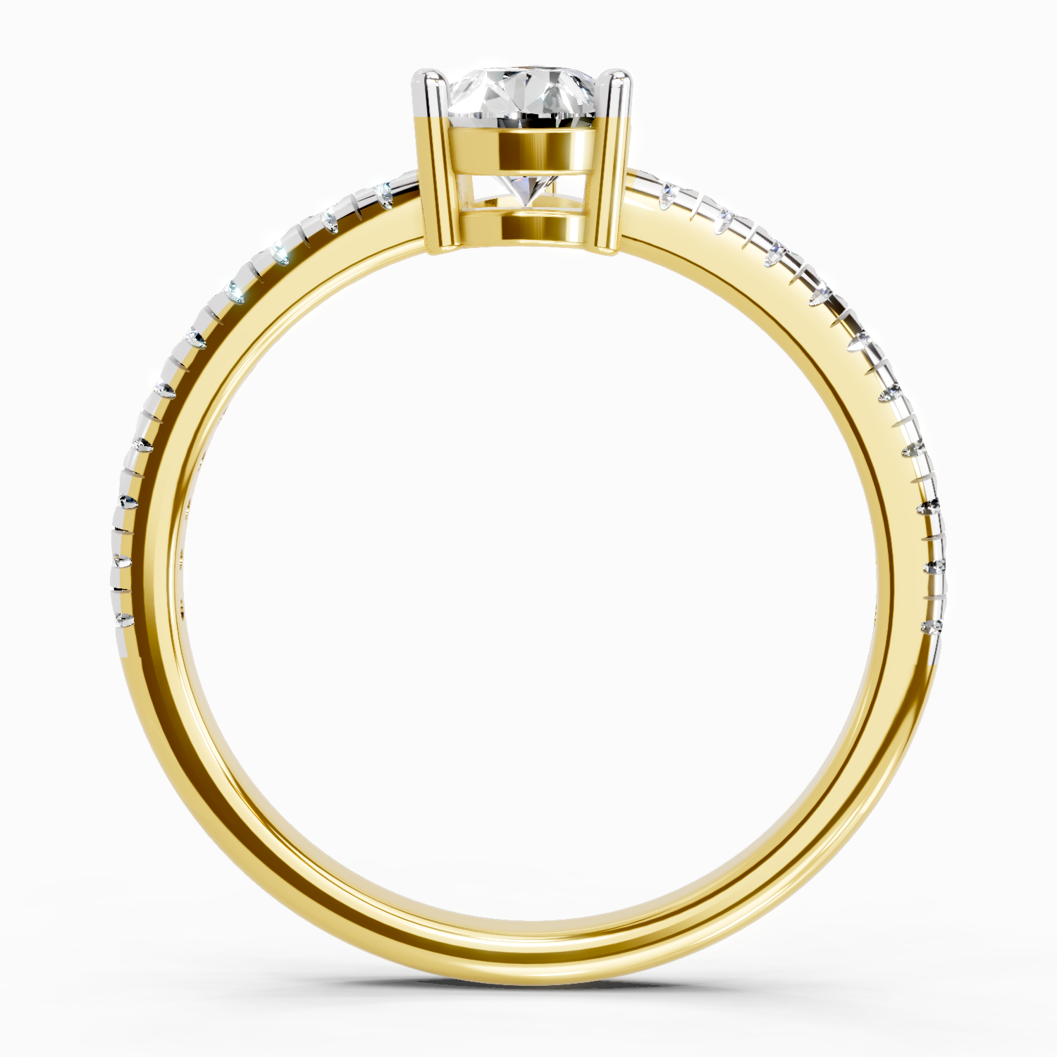 0.95 Carat Celestia Teardrop Ring Engagement Ring