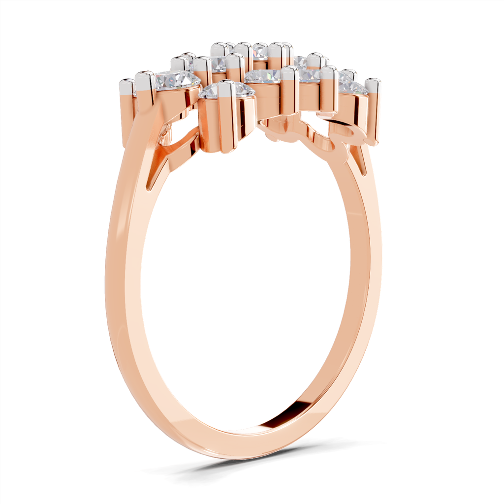 1.02 Carat Diamond Cluster Bloom Promise Engagement Ring