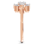1.02 Carat Diamond Cluster Bloom Promise Engagement Ring