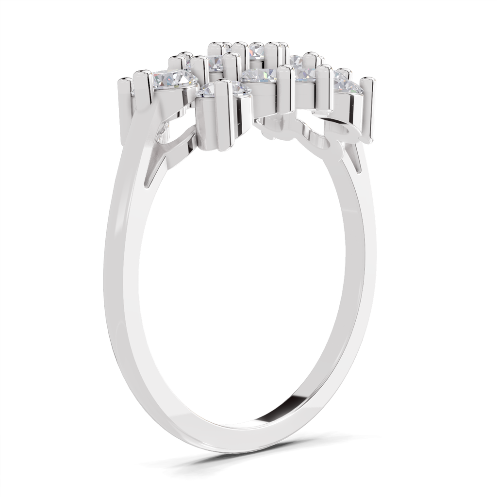 1.02 Carat Diamond Cluster Bloom Promise Engagement Ring