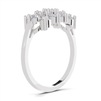 1.02 Carat Diamond Cluster Bloom Promise Engagement Ring