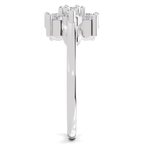 1.02 Carat Diamond Cluster Bloom Promise Engagement Ring
