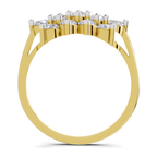 1.02 Carat Diamond Cluster Bloom Promise Engagement Ring