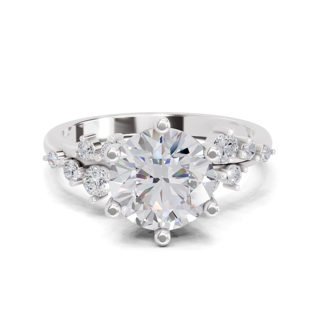 1.64 Carat Celestial Bloom Promise Engagement Ring