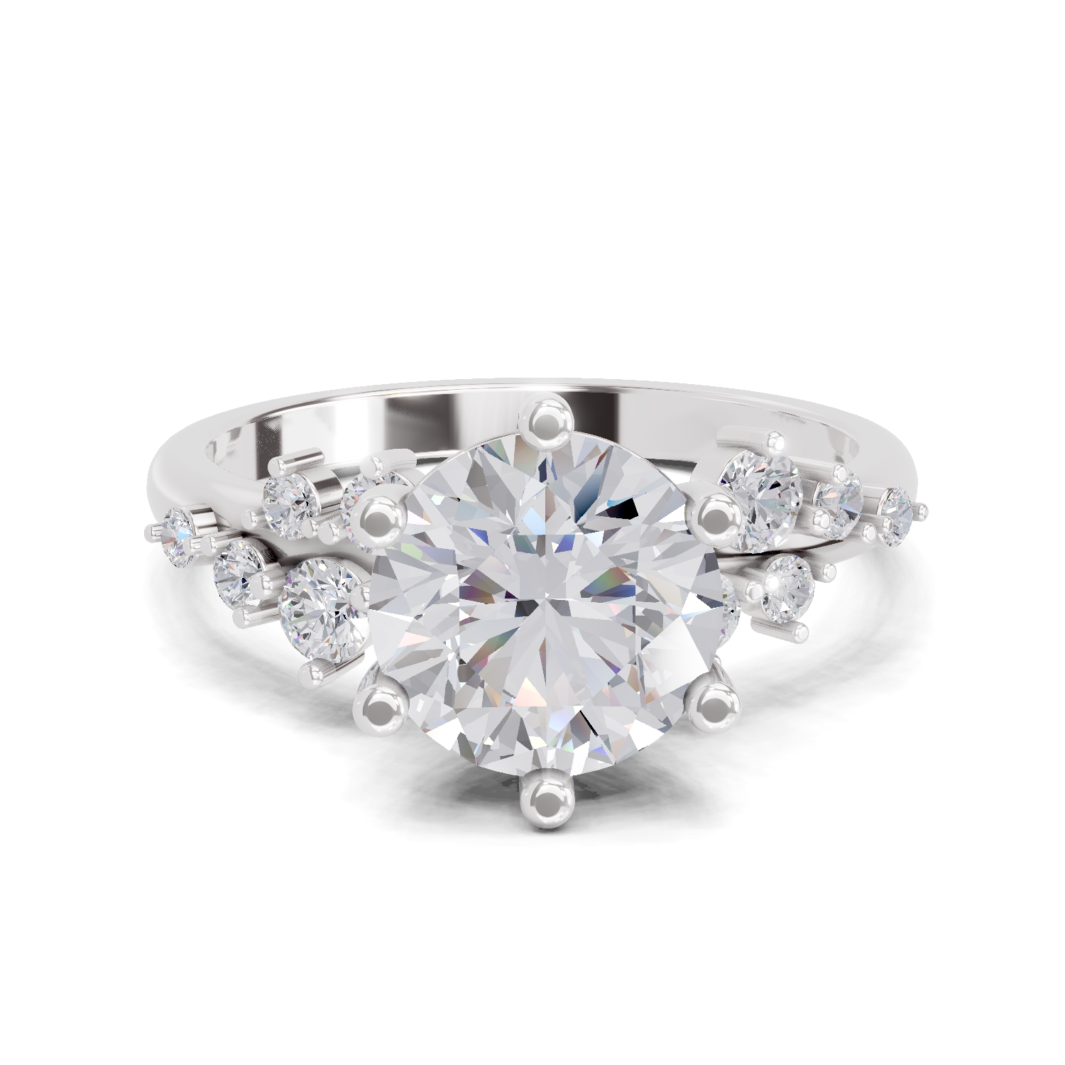 1.64 Carat Celestial Bloom Promise Engagement Ring