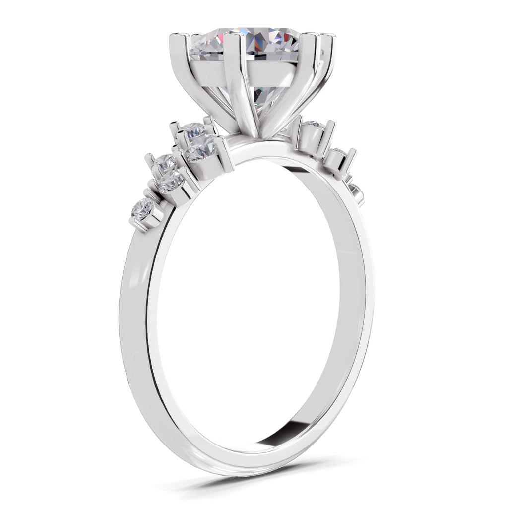 1.64 Carat Celestial Bloom Promise Engagement Ring