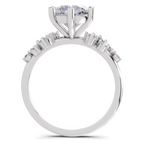 1.64 Carat Celestial Bloom Promise Engagement Ring