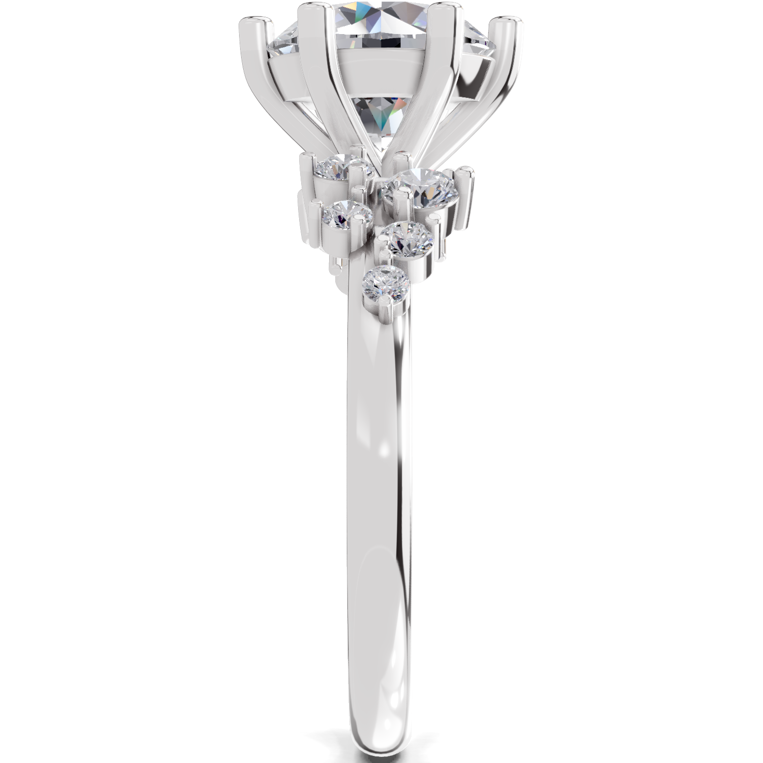1.64 Carat Celestial Bloom Promise Engagement Ring