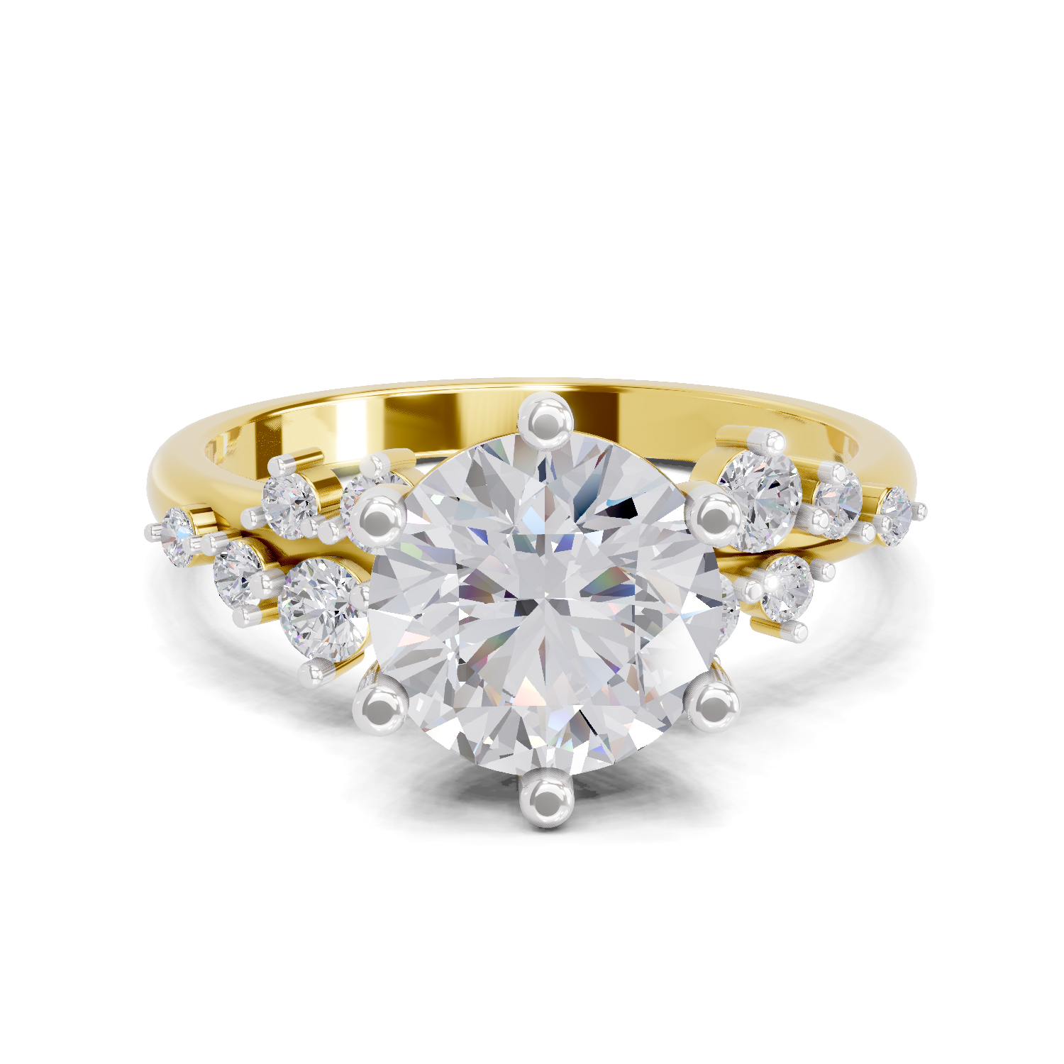 1.64 Carat Celestial Bloom Promise Engagement Ring
