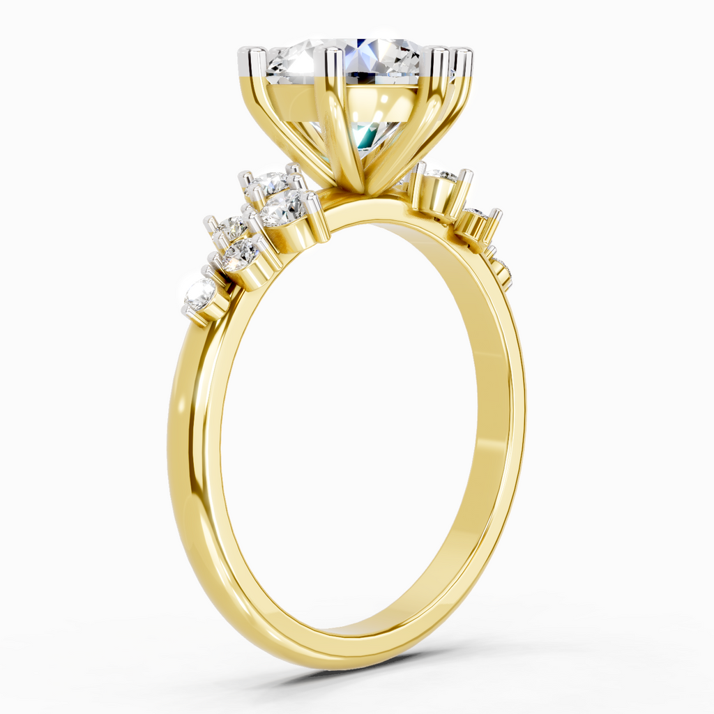 1.64 Carat Celestial Bloom Promise Engagement Ring