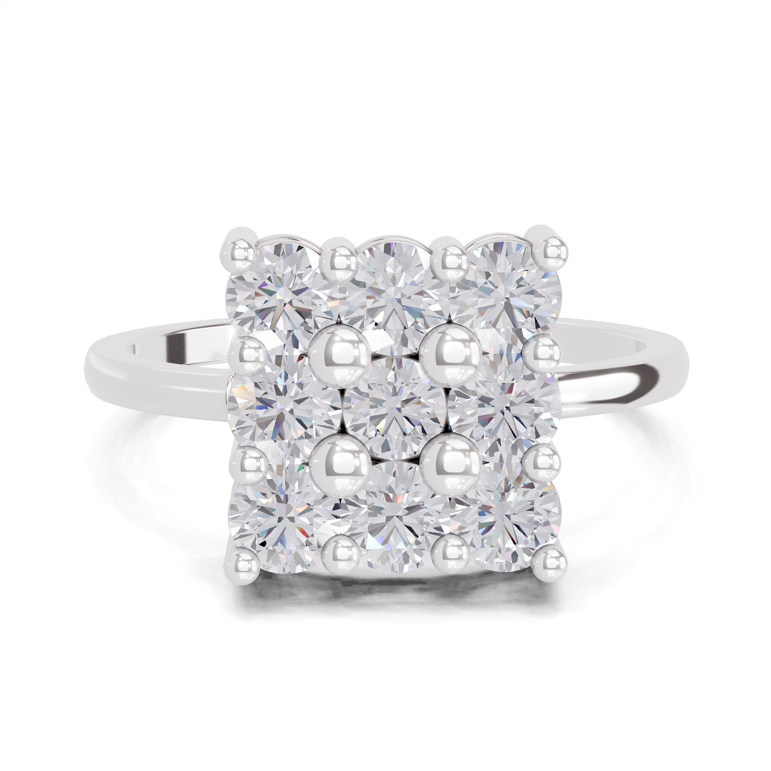 1.04 Carat Eternity Tiles Promise Engagement Ring